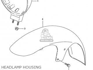 HEADLAMP HOUSING - VS800GL INTRUDER 1996 (T) USA (E03)