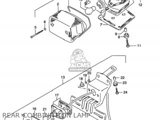 REAR COMBINATION LAMP - VS800GL INTRUDER 1996 (T) USA (E03)