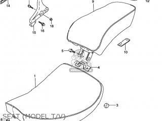 SEAT (MODEL T/V) - VS800GL INTRUDER 1996 (T) USA (E03)