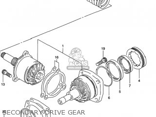 SECONDARY DRIVE GEAR - VS800GL INTRUDER 1996 (T) USA (E03)