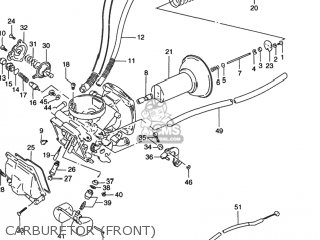 CARBURETOR (FRONT) - VS800GL INTRUDER 1997 (V) USA (E03)