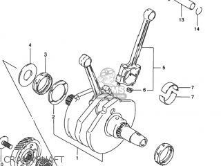 CRANKSHAFT - VS800GL INTRUDER 1997 (V) USA (E03)
