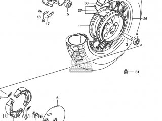 REAR WHEEL - VS800GL INTRUDER 1997 (V) USA (E03)