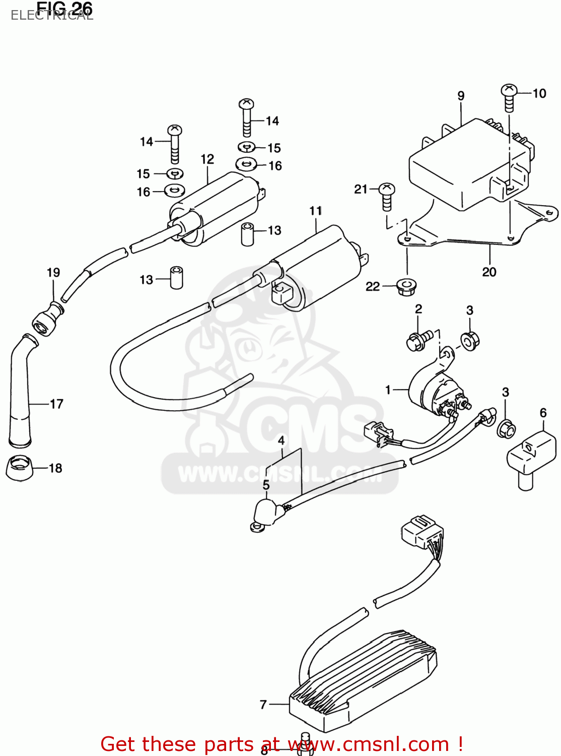 ELECTRICAL VS800GL INTRUDER 1998 (W) USA (E03)