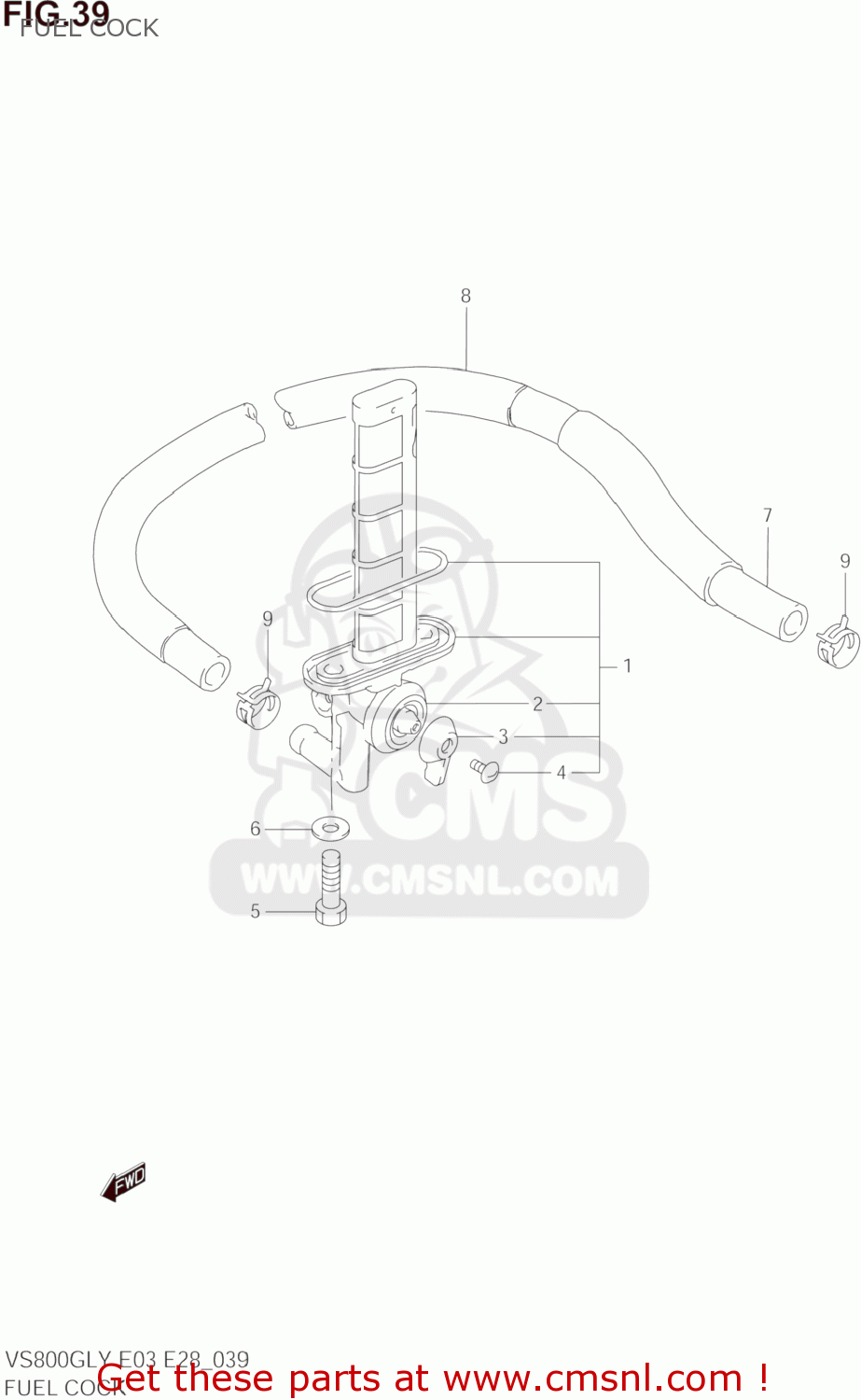 FUEL COCK VS800GL INTRUDER 1998 (W) USA (E03)