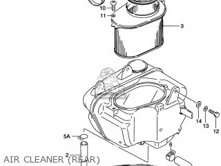 AIR CLEANER (REAR) - VS800GL INTRUDER 1998 (W) USA (E03)