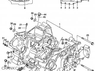 CRANKCASE - VS800GL INTRUDER 1998 (W) USA (E03)