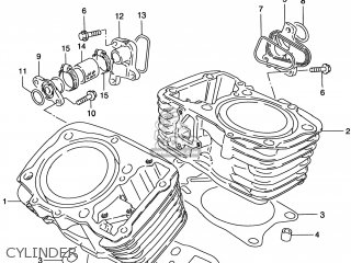CYLINDER - VS800GL INTRUDER 1998 (W) USA (E03)