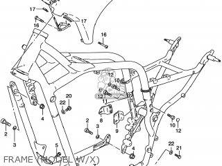 FRAME (MODEL W/X) - VS800GL INTRUDER 1998 (W) USA (E03)