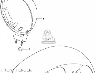 FRONT FENDER - VS800GL INTRUDER 1998 (W) USA (E03)