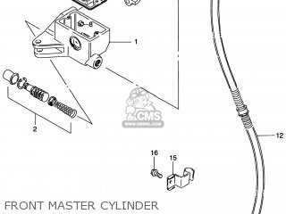 FRONT MASTER CYLINDER - VS800GL INTRUDER 1998 (W) USA (E03)