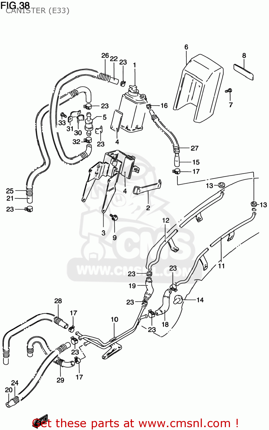 CANISTER (E33) VS800GL INTRUDER 1999 (X) USA (E03)