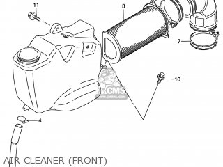 AIR CLEANER (FRONT) - VS800GL INTRUDER 1999 (X) USA (E03)