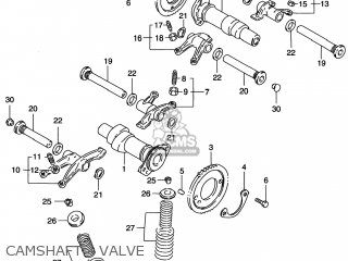 CAMSHAFT - VALVE - VS800GL INTRUDER 1999 (X) USA (E03)