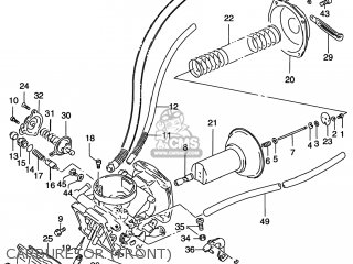 CARBURETOR (FRONT) - VS800GL INTRUDER 1999 (X) USA (E03)