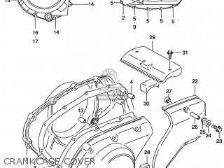 CRANKCASE COVER - VS800GL INTRUDER 1999 (X) USA (E03)