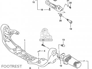 FOOTREST - VS800GL INTRUDER 1999 (X) USA (E03)