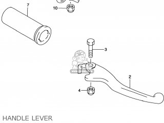 HANDLE LEVER - VS800GL INTRUDER 1999 (X) USA (E03)