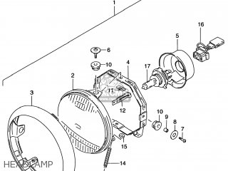 HEADLAMP - VS800GL INTRUDER 1999 (X) USA (E03)