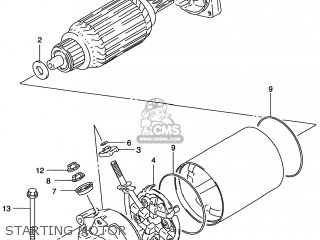 STARTING MOTOR - VS800GL INTRUDER 1999 (X) USA (E03)