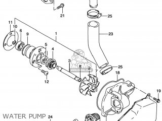 WATER PUMP - VS800GL INTRUDER 1999 (X) USA (E03)