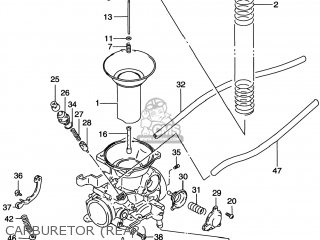 CARBURETOR (REAR) - VS800GL INTRUDER 2000 (Y) USA (E03)