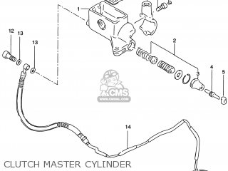 CLUTCH MASTER CYLINDER - VS800GL INTRUDER 2000 (Y) USA (E03)