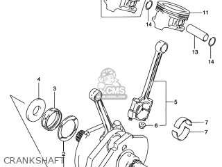 CRANKSHAFT - VS800GL INTRUDER 2000 (Y) USA (E03)