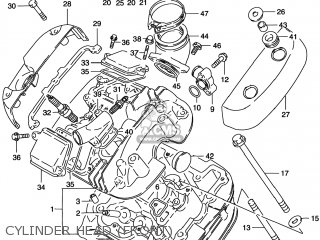 CYLINDER HEAD (FRONT) - VS800GL INTRUDER 2000 (Y) USA (E03)