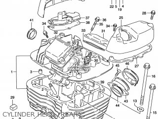 CYLINDER HEAD (REAR) - VS800GL INTRUDER 2000 (Y) USA (E03)
