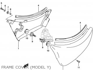 FRAME COVER (MODEL Y) - VS800GL INTRUDER 2000 (Y) USA (E03)