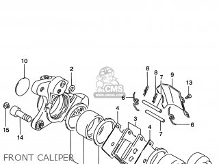 FRONT CALIPER - VS800GL INTRUDER 2000 (Y) USA (E03)