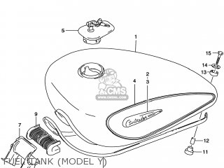 FUEL TANK (MODEL Y) - VS800GL INTRUDER 2000 (Y) USA (E03)