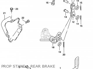 PROP STAND - REAR BRAKE - VS800GL INTRUDER 2000 (Y) USA (E03)