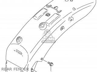 REAR FENDER - VS800GL INTRUDER 2000 (Y) USA (E03)