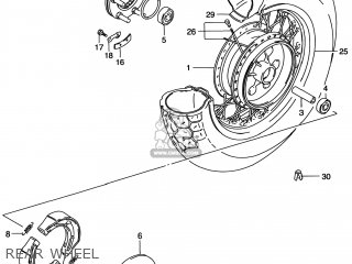 REAR WHEEL - VS800GL INTRUDER 2000 (Y) USA (E03)