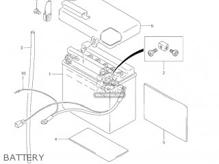 BATTERY - VS800GL INTRUDER 2001 (K1) USA (E03)