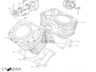 CYLINDER - VS800GL INTRUDER 2001 (K1) USA (E03)