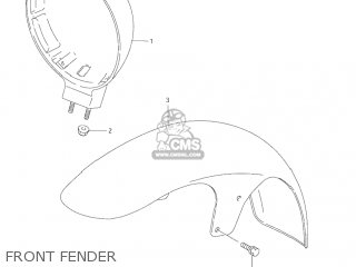 FRONT FENDER - VS800GL INTRUDER 2001 (K1) USA (E03)