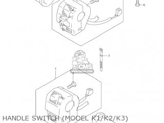 HANDLE SWITCH (MODEL K1/K2/K3) - VS800GL INTRUDER 2001 (K1) USA (E03)
