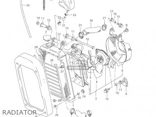 RADIATOR - VS800GL INTRUDER 2001 (K1) USA (E03)