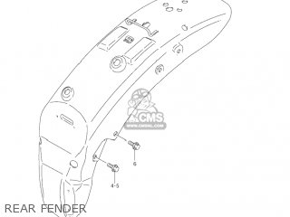 REAR FENDER - VS800GL INTRUDER 2001 (K1) USA (E03)