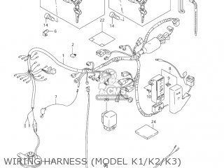 WIRING HARNESS (MODEL K1/K2/K3) - VS800GL INTRUDER 2001 (K1) USA (E03)