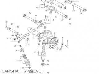 CAMSHAFT - VALVE - VS800GL INTRUDER 2002 (K2) USA (E03)