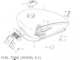 FUEL TANK (MODEL K1) - VS800GL INTRUDER 2002 (K2) USA (E03)