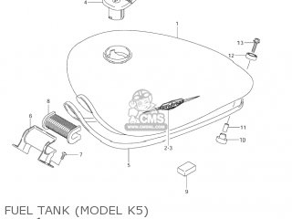 FUEL TANK (MODEL K5) - VS800GL INTRUDER 2002 (K2) USA (E03)