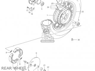 REAR WHEEL - VS800GL INTRUDER 2002 (K2) USA (E03)
