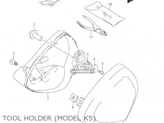 TOOL HOLDER (MODEL K5) - VS800GL INTRUDER 2002 (K2) USA (E03)
