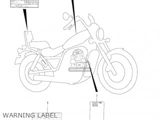 WARNING LABEL - VS800GL INTRUDER 2002 (K2) USA (E03)