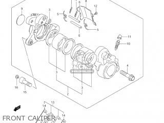 FRONT CALIPER - VS800GL INTRUDER 2003 (K3) USA (E03)